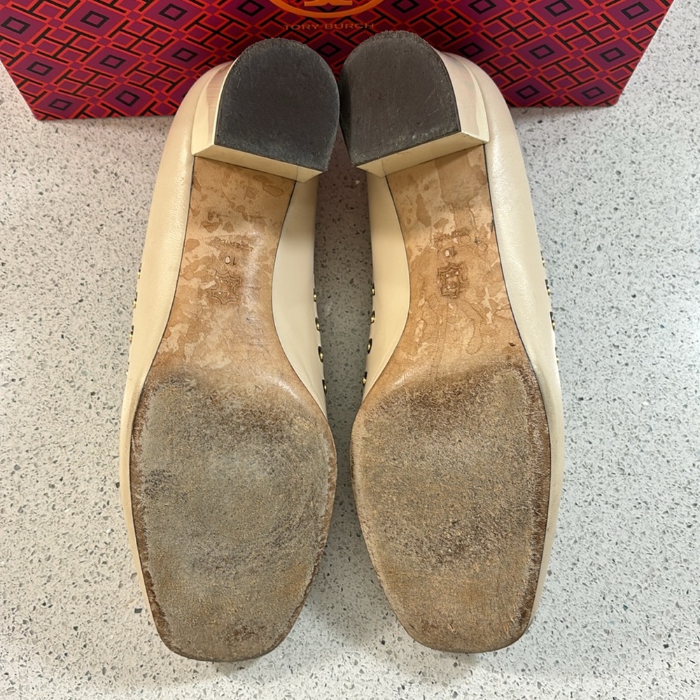 Tory Burch Loafers Dulce de Leche/dark Mahogany Size 10 - Picture 8 of 9